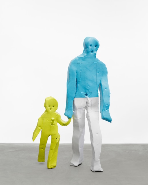 Adult and Child

2023

Painted aluminum

Unique variation in an edition 3 + 1 AP

225 x 137 x 56 cm / 88 5/8 x 53 7/8 x 22 in

&amp;copy; Valentin Carron