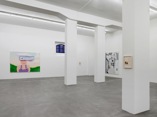 Installation view of Michael Williams paintings exhibition