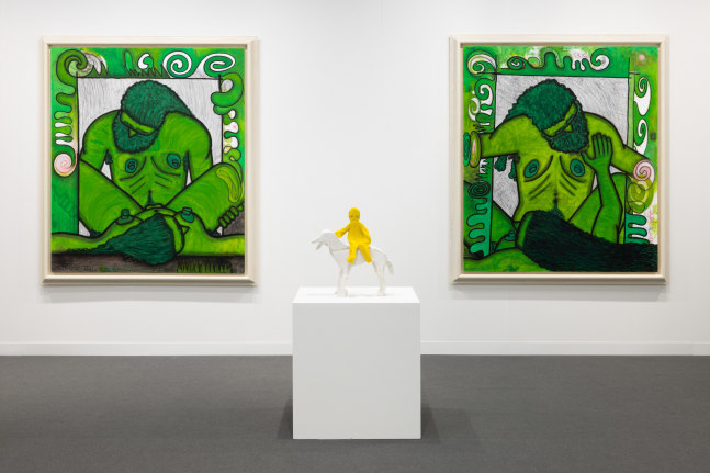 installation view of works by various artists