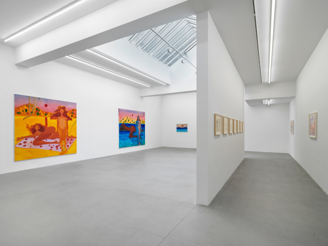 Installation view, Sofia Mitsola, Villa Venus: An Organized Dream, Galerie Eva Presenhuber, Waldmannstrasse, Zurich, 2023