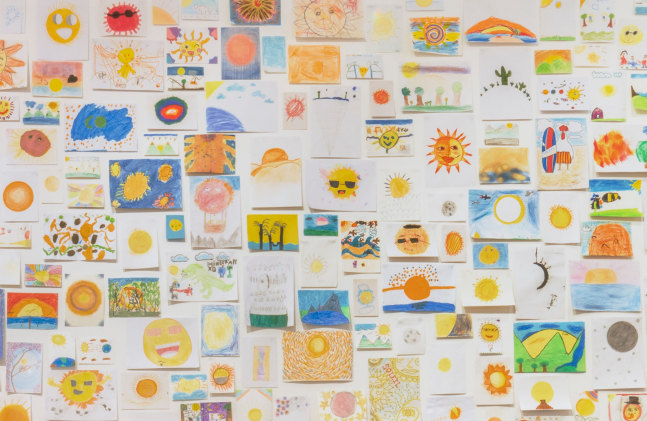 Installation view, Ugo Rondinone, long last happy, Arte Abierto, Mexico City, 2025