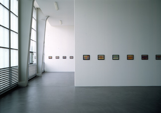 Installation view of paintings by Jean-Frédéric Schnyder