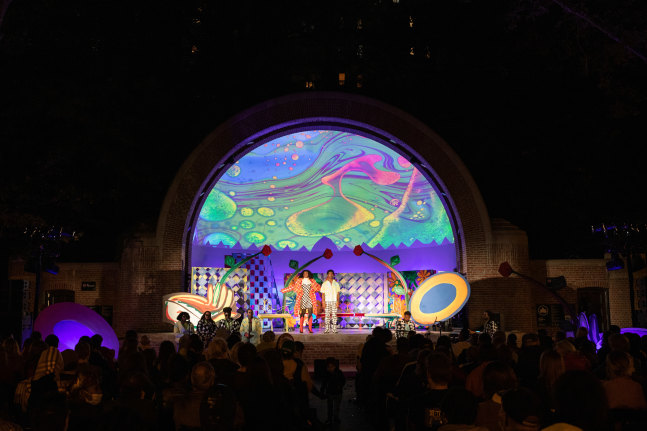 installation view of performance