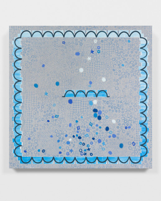 Wonder Margin

2024

Acrylic, Flashe, and silkscreen ink on canvas

200.5 x 200.5 x 4 cm / 79 x 79 x 1 1/2 in

&amp;copy; Amy Feldman