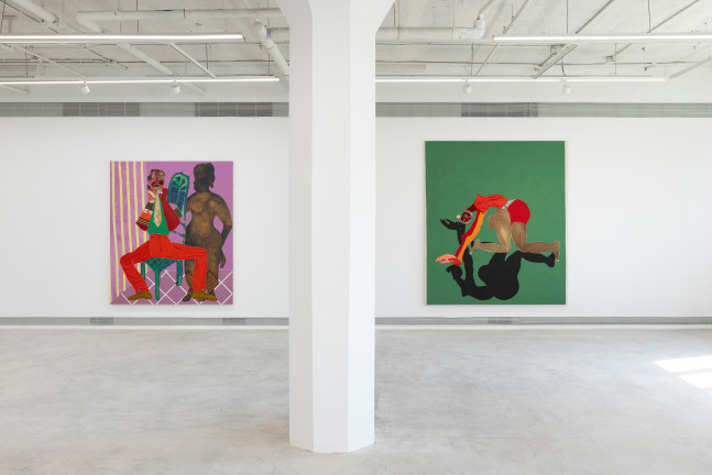 Installation view, Tschabalala Self, The Illusion of the Self, Longlati Foundation, Shanghai, 2025