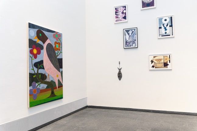 Installation view, Austin Eddy, Sea Song, Kunsthalle Emden, Emden, 2025