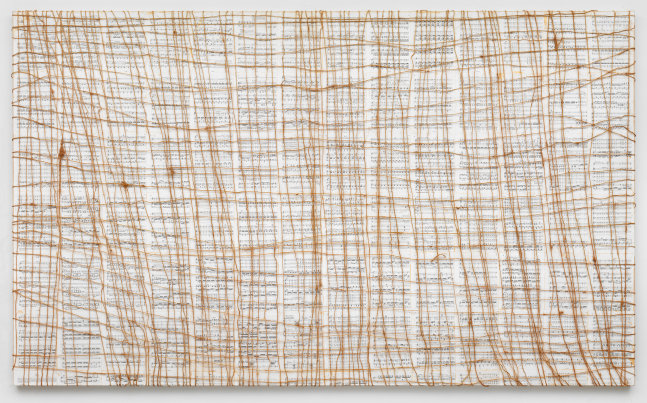 Work on canvas by Tim Rollins and K.O.S.