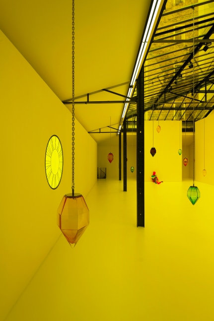 Installation view, Ugo Rondinone &amp;amp; Tarek Lakhrissi, who is afraid of red blue and yellow?, Reiffers Art Initiatives, Paris