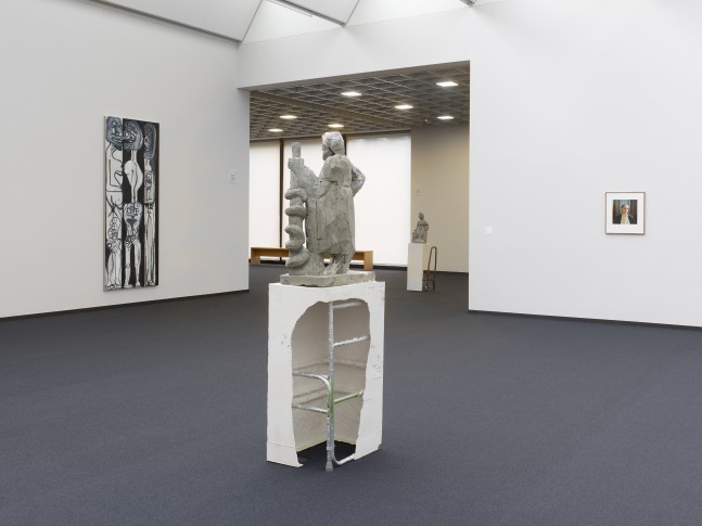 Installation views of works by Bernhard Fuchs, Justin Matherly, Tobias Pils