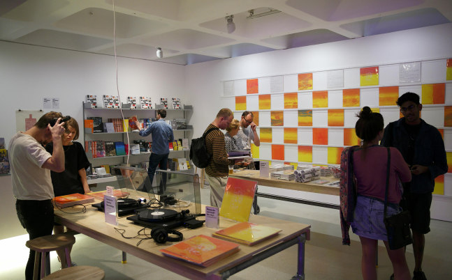 Installation view of living art installation by Doug Aitken