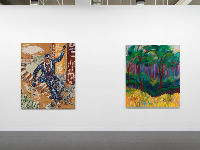 Installation view of works by various artists