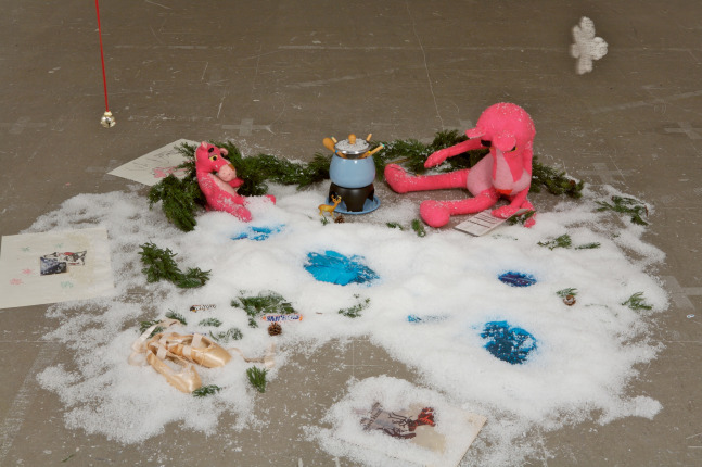 Installation view, Karen Kilimnik, ICA, Philadelphia, 2007