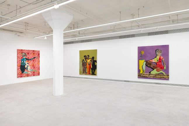 Installation view, Tschabalala Self, The Illusion of the Self, Longlati Foundation, Shanghai, 2025