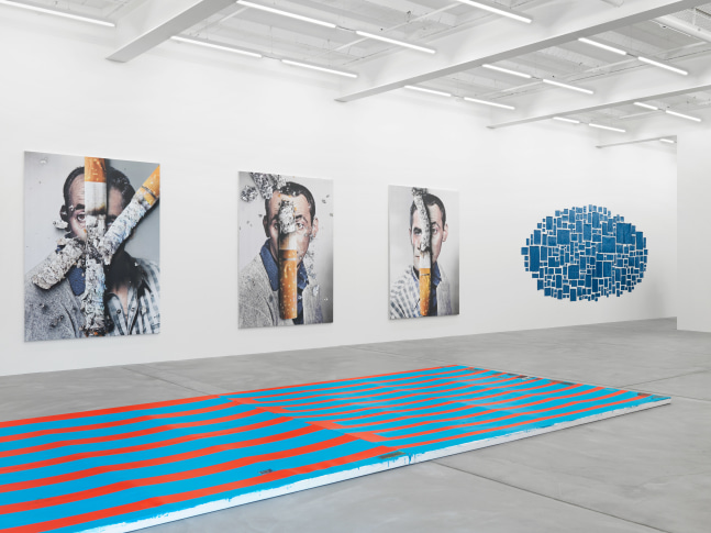 Installation view of paintings group exhibition