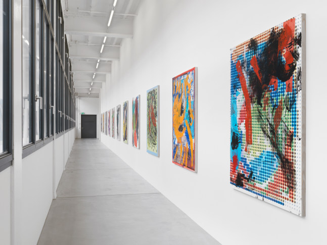 Installation view of paintings group exhibition