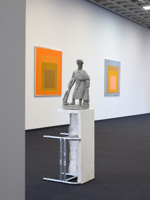 Installation views of works by Bernhard Fuchs, Justin Matherly, Tobias Pils