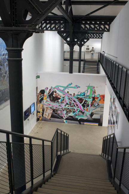 Installation view of works by Walead Beshty
