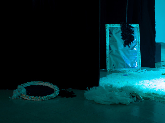 Installation view, Karen Kilimnik, Swan Lake, Kunsthaus Glarus, Glarus, 2023