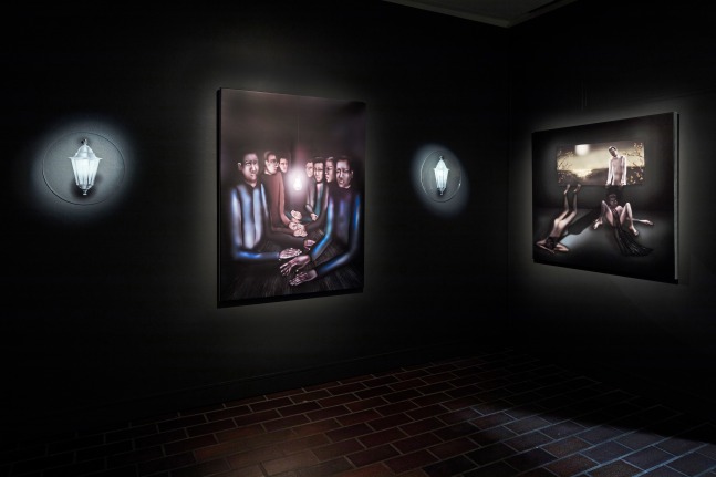 Installation view of Louisa Gagliardi paintings