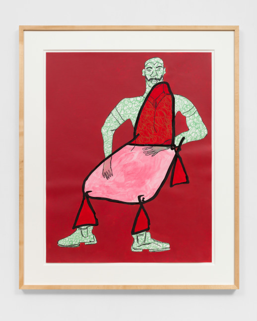 Green Man on Fat Leg Lounge #1

2021

Colored pencil, acrylic paint, gouache, charcoal, graphite on archival inkjet print

Unique

Sheet 91.5 x 72.5 cm / 36 x 28 1/2 in

Frame 114.5 x 95.5 cm / 45 x 37 1/2 in

SELF 50161