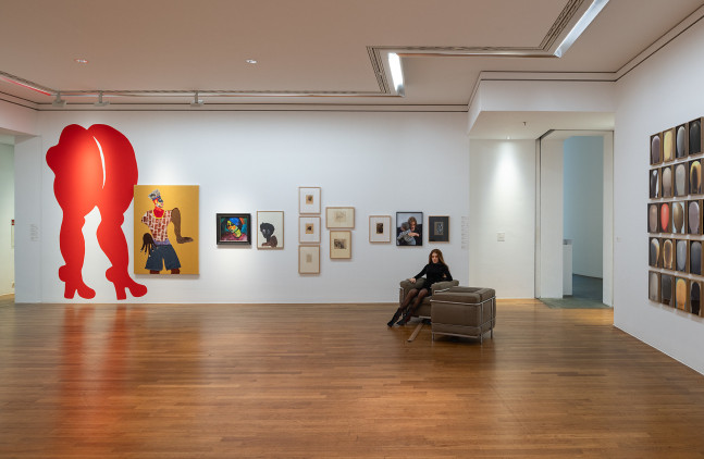 Installation view, Tschabalala Self, Menschheitsd&amp;auml;mmerung, Kunstmuseum Bonn, Bonn, 2024