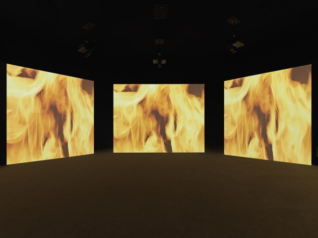 installation view of works by Ugo Rondinone