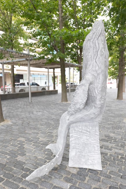 Installation view, Jean-Marie Appriou, Whale Song, Central Wharf, Boston, 2024