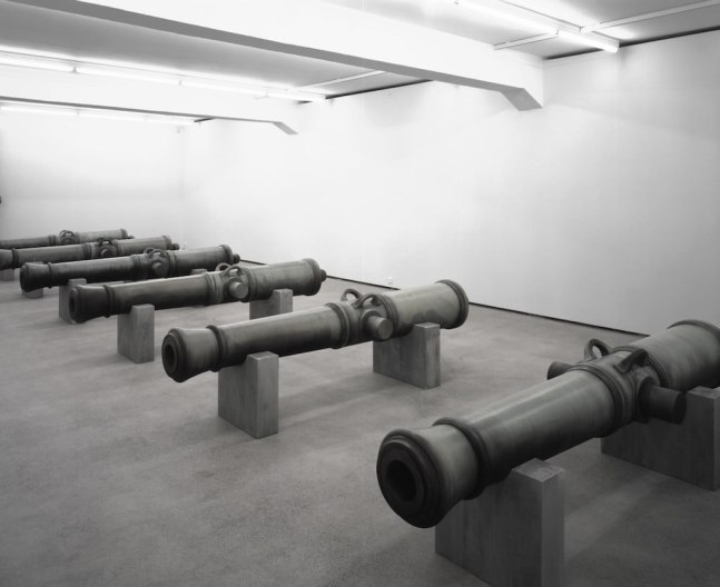 Installation view of Valentin Carron sculpture exhibition