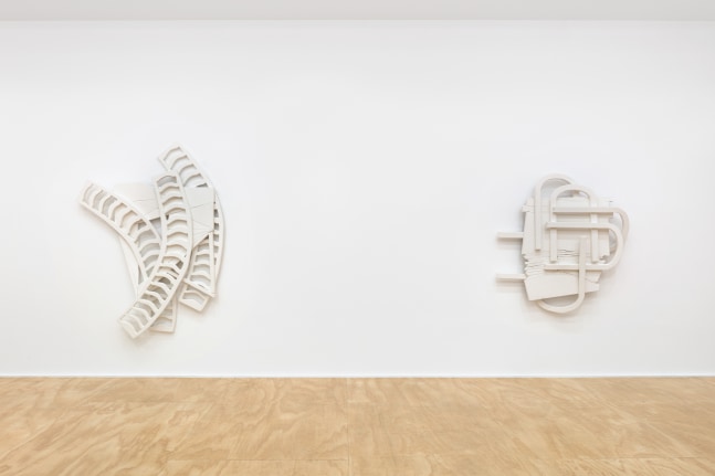 installation view of works by Wyatt Kahn