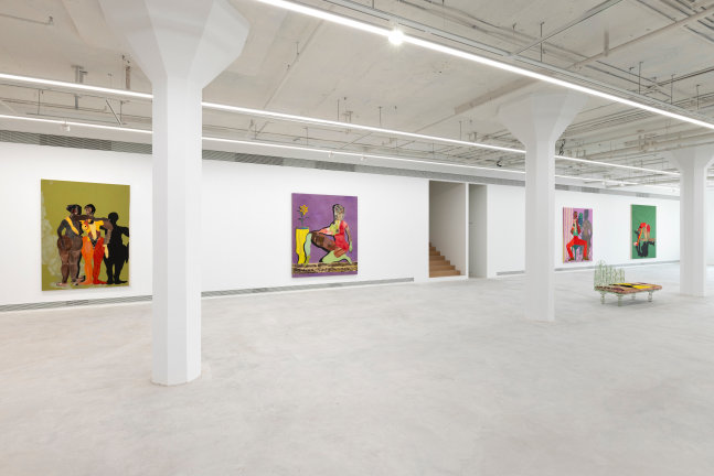 Installation view, Tschabalala Self, The Illusion of the Self, Longlati Foundation, Shanghai, 2025