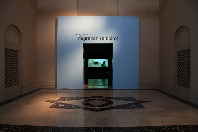 Installation view of Works by Doug Aitken