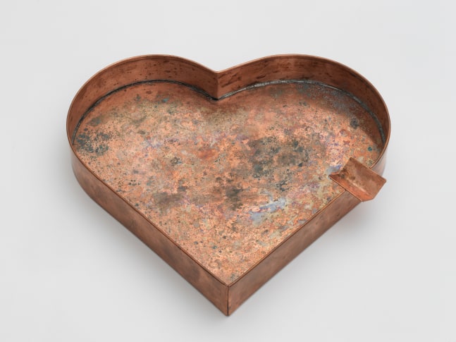 copper ashtray by Valentin Carron