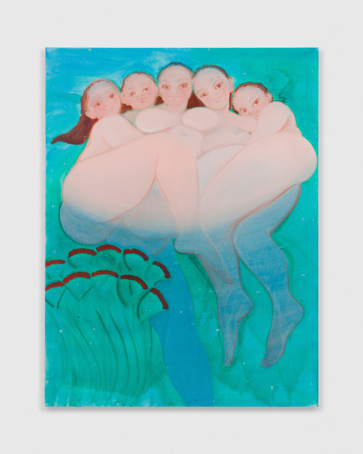 painting of women in water by Sofia Mitsola