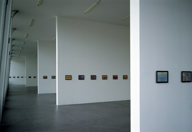 Installation view of paintings by Jean-Frédéric Schnyder