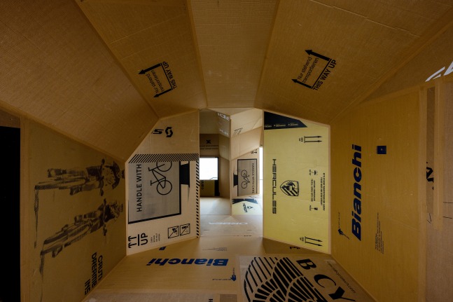 Installation view, Oscar Tuazon, Words for Water, FJK3, Vienna, 2024