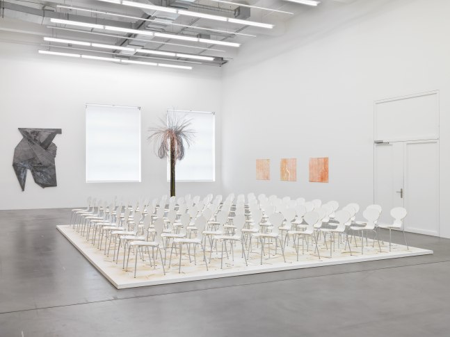 Installation view of works by Wyatt Kahn
