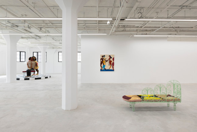 Installation view, Tschabalala Self, The Illusion of the Self, Longlati Foundation, Shanghai, 2025