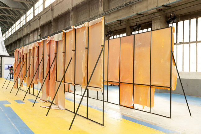 installation views of sculpture by Liesl Raff