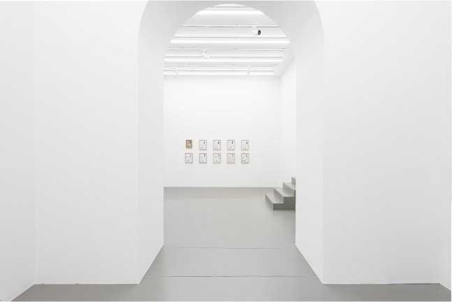 installation view of paintings and drawings by Michael Williams