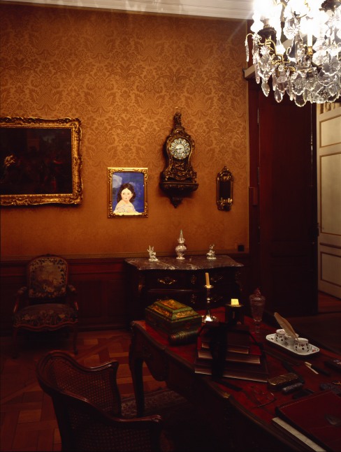 Installation view of works by Karen Kilimnik