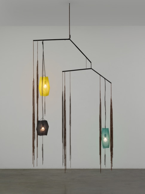 Hanging sculpture by Martin Boyce