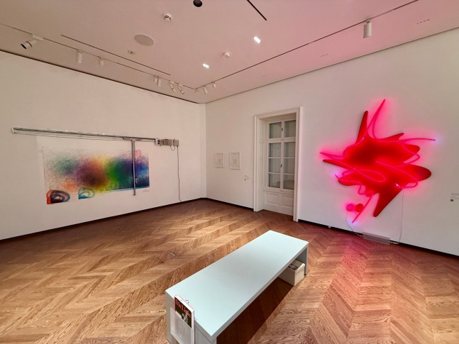 Installation view,&amp;nbsp;Angela Bulloch, Amy Feldman, Franz West, The Line, Heidi Horten Collection, Vienna, 2025