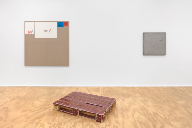 installation view of works by various artists