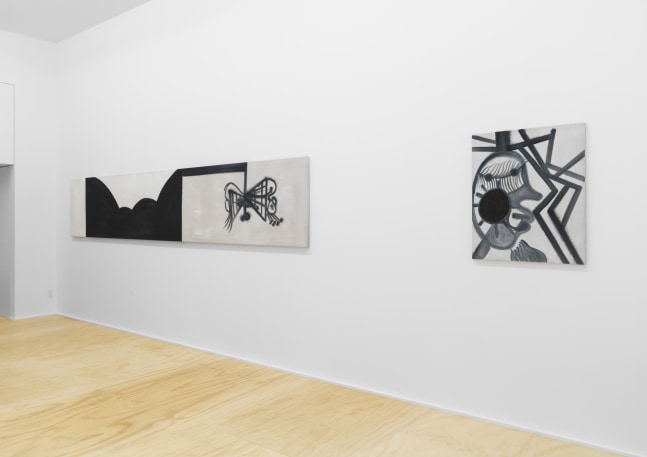 Installation view of Tobias Pils paintings exhibition