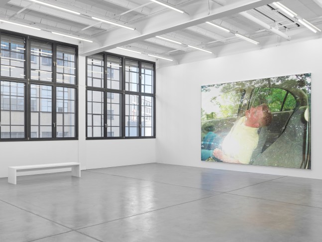 Installation view, Steven Shearer, The Golden Recline, Galerie Eva Presenhuber, Maag Areal, Zurich, 2025