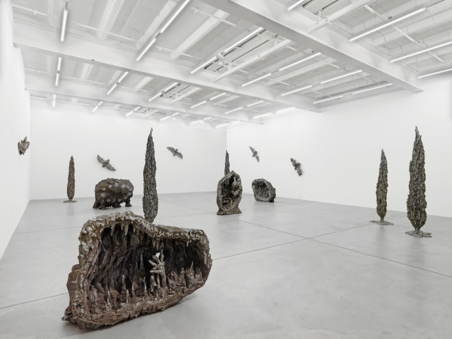 Installation view of Jean-Marie Appriou sculpture exhibition