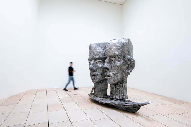 Installation view of sculpture by Jean-Marie Appriou