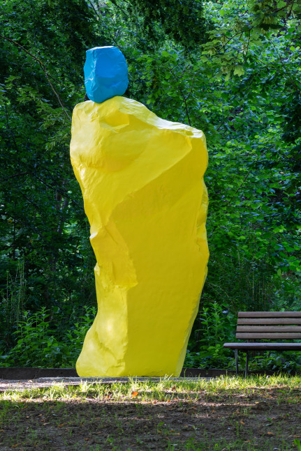 Installation view of work by Ugo Rondinone