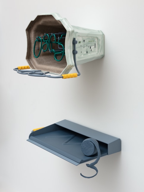 Installation view of sculptures by Magali Reus