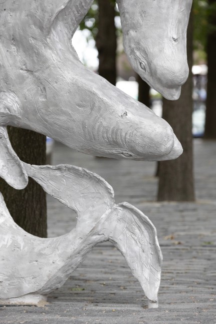 Installation view, Jean-Marie Appriou, Whale Song, Central Wharf, Boston, 2024